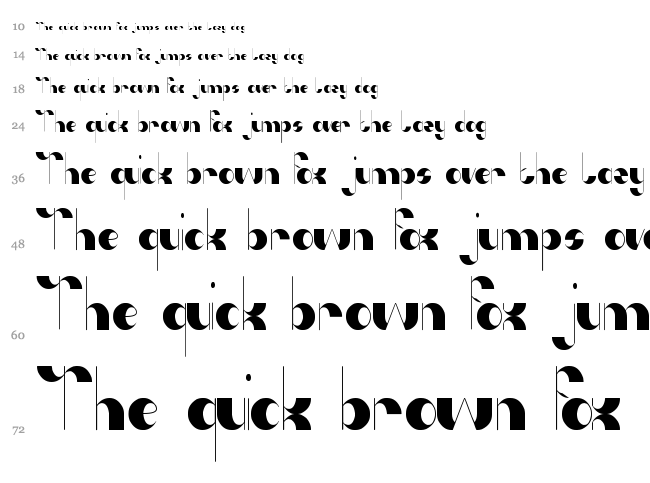 Anything Mean Everything font waterfall